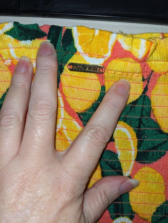 Body Glove Fresh Squeeze Sunrise Strapless Dress/Swim Suit Coverup Sz L - Picture 8 of 8